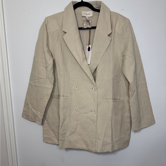 Cleobella Prescott Jacket/Blazer in Pale Champagne – Size Medium (NWT) - Picture 4 of 16